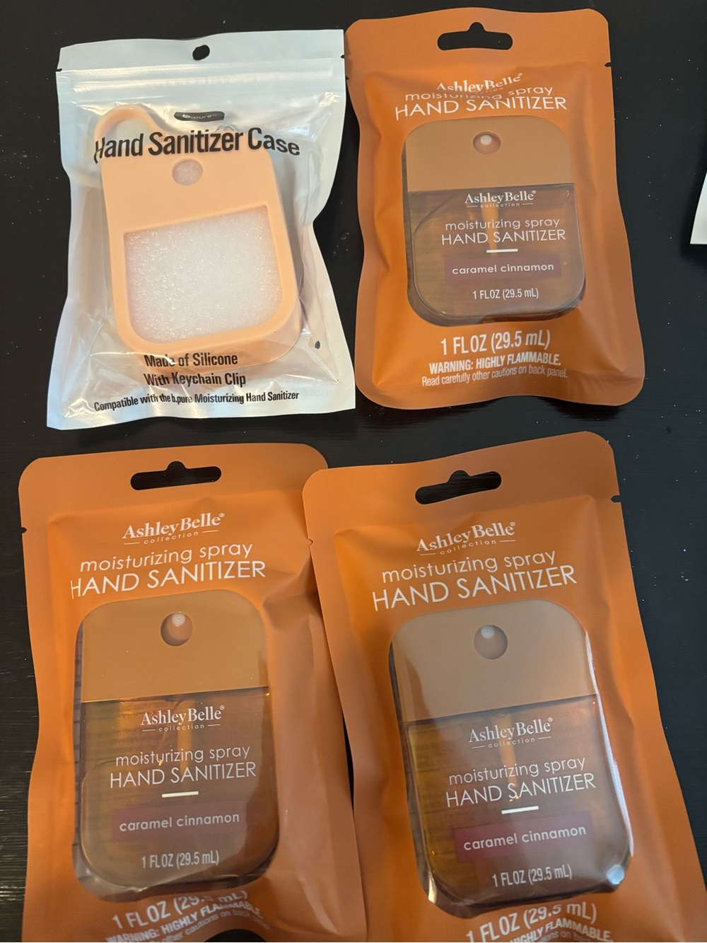 Caramel Cinnamon Moisturizing Spray Hand Sanitizer - Ashley Belle viral 4 pack